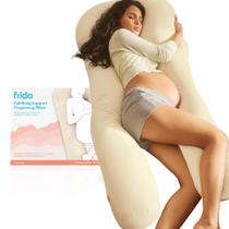 Travesseiro de gravidez Frida Mom para corpo inteiro, refrescante, marfim Travesseiro de gravidez Frida Mom para corpo inteiro, refrescante, marfim