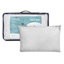 Travesseiro de Látex 50x70cm Algodão Percal 230 fios Basic Soft Dunlopillo