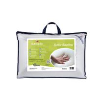 Travesseiro de Látex Basic Bambu Dunlopillo c/Capa de Fibra de Bambu 50 x 70 cm