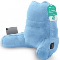Travesseiro de Leitura Sasttie, Almofadas para Ler ou Relaxar Suporte Ergonômico para Cabeça, Pescoço, Costas e Lombar, 53 cm, Azul Travesseiro de Leitura Sasttie, Almofadas para Ler ou Relaxar Suporte Ergonômico para Cabeça, Pescoço, Costas e Lombar, 53 cm, Azul