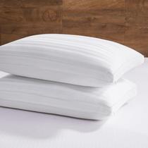 Travesseiro de luxo King 45x86x5 cm Feather, pacote com 2 Travesseiro de luxo King 45x86x5 cm Feather, pacote com 2