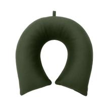 Travesseiro De Pescoço Aveludado Cristal - Hedrons Olive