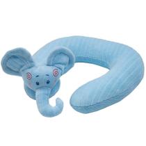 Travesseiro De Pescoço Elefantinho Azul Antialérgico