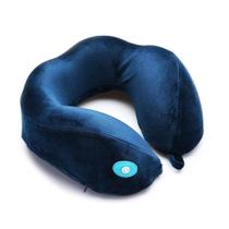 Travesseiro De Pescoço Travel Blue Com Massageador Azul