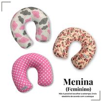 Travesseiro De Pescoço Viagem Infantil Almofada Cor Feminina