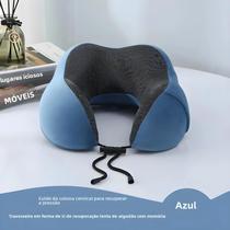 Travesseiro De Viagem Em Forma De U Com Suporte Para Pescoço, Espuma Viscoelástica De Recuperação