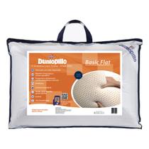 Travesseiro Dunlopillo Basic Flat, 100% Látex, Intermediário, 050 x 070 cm