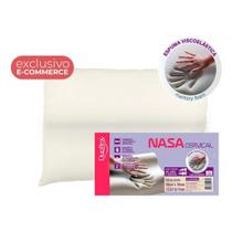 Travesseiro Duoflex Nasa Cervical Ortopédico Viscoelástico Cor Branco
