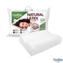 Travesseiro Duoflex Natural Látex Cervical, Branco, Fronha