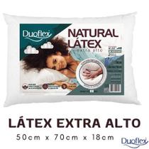 Travesseiro Duoflex Natural Látex Extra Alto Capa 200 Fios