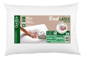 Travesseiro Duoflex Real Látex Natural 45x65x13cm Cor Branco Travesseiro Duoflex Real Látex Natural 45x65x13cm Cor Branco