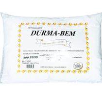 Travesseiro Durma Bem 70x50 cm Percal 200 Fios 1 Peça 100% Algodão - Branco