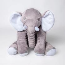 Travesseiro Elefante Pelúcia Almofada Bebê 60cm Antialérgico