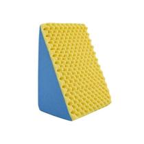 Travesseiro Encosto Terapêutico Premium Master Confort 45x65x30 cm Amarelo e Azul