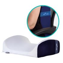 Travesseiro Encosto Triangulo Costas Lombar Ergonômico Ortopédico Coluna Modelador Espuma Visco