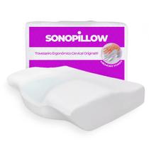 Travesseiro Ergonômico - Sonopillow - Cervical Original, Sono fix. Contra dores no pescoço e na coluna. Combate a insônia e o ronco.