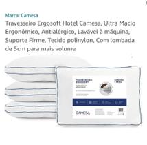 Travesseiro ERGOSOFT Hotel Ultra Macio 50x70cm Camesa Travesseiro ERGOSOFT Hotel Ultra Macio 50x70cm Camesa