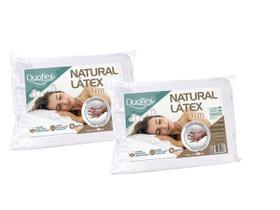 Travesseiro Espuma Natural Látex Slim Duoflex ( Kit 2 peças)