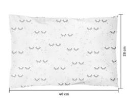 Travesseiro estampado papi - 40x28cm - cílios 29751494 - papi