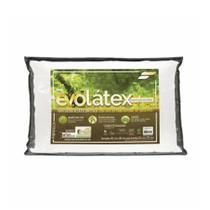 Travesseiro Evo Látex Médio 11 cm - Capa em viscose de fibra de Eucalipto - P/ fronhas 50x70 cm - Fibrasca, Branco