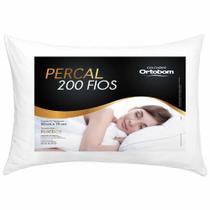 Travesseiro Fascínio 100% Alg 200Fios Fibra Silicone Ortobom