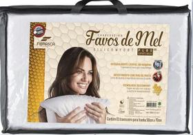 Travesseiro Favos De Mel Plus Branco - Fibrasca