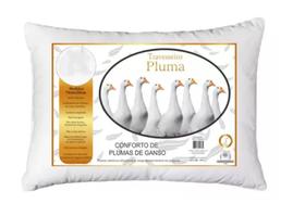 Travesseiro Fibra de Pluma de Ganso Grande Luxo Importado E Macio Confortável Anatomico Alto Ortopédico - 01 Unidade Travesseiro Fibra de Pluma de Ganso Grande Luxo Importado E Macio Confortável Anatomico Alto Ortopédico - 01 Unidade