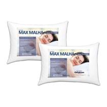 Travesseiro Fibras Siliconadas Max Malha 2 Unidades p/Fronha 50x70cm (50x70) - Ortobom Travesseiro Fibras Siliconadas Max Malha 2 Unidades p/Fronha 50x70cm (50x70) - Ortobom