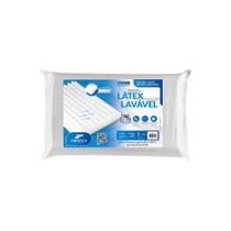 Travesseiro Fibrasca Performance De Látex Sintético Lavável Antiácaros