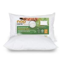 Travesseiro Flocos Nasa Premium Toque de Pluma Viscoelástico Percal 200 Fios Nap