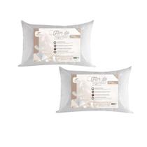 Travesseiro Flor de Algodão 2 Unid. Fibra Lavável 50X70 Fibrasca