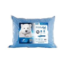 Travesseiro Frostygel Gelado Lavavel Refrescante Fibrasca 70x50cm Cor Azul