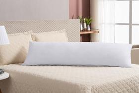 Travesseiro Grande Para Dormir 0,90m Branco Silicone Refil - Beatriz Enxovais
