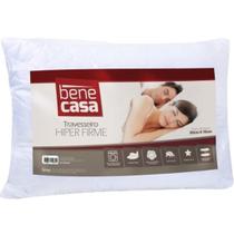 Travesseiro Hiper Firme Tecido Matelassado 50x70cm 100% Poliéster Branco Travesseiro Hiper Firme Tecido Matelassado 50x70cm 100% Poliéster Branco