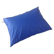 Travesseiro Hospitalar com Capa Impermeável Azul - Natural Home Care