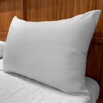 Travesseiro Hotel Fibra Siliconada Suporte Alto 50x70cm Lufamar Branco