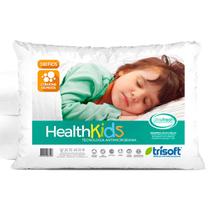 Travesseiro Infantil 2 3 4 5 6 Anos Para Criança Antialergico Menina Kids Menino Ions De Prata Antimicrobiana - 180 Fios - Trisoft