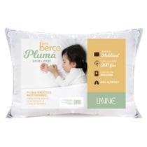 Travesseiro Infantil 60cm x 40cm De Pluma de Ganso Sintética Antialérgico