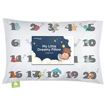 Travesseiro infantil com fronha - 13X18 Almofadas de algodão orgânico macio para dormir - Máquina Lavável - Crianças, Crianças, Crianças , Perfeito para Viagem, Berço Infantil, Conjunto de Cama (Kea123) - KeaBabies