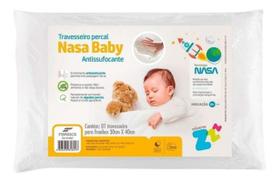 Travesseiro Infantil Macio Nasa Baby 30x40 Percal Antissufocante Fibrasca
