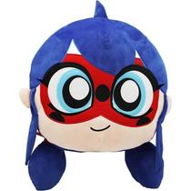 Travesseiro Infantil Miraculous Ladybug Zag Play M13031 Azul