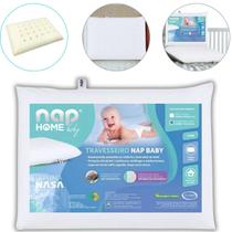 Travesseiro Infantil RecémNascido Viscoelástico com Capa 100 Algodão Ergonômico, Leve e Seguro para o Sono do Bebê Branco Travesseiro Infantil RecémNascido Viscoelástico com Capa 100 Algodão Ergonômico, Leve e Seguro para o Sono do Bebê Branco