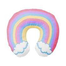 Travesseiro Inflável Em Forma De Nuvem Arco-Íris Panda Para Viagem, Estilo INS, Para Crianças E