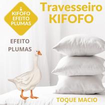 Travesseiro Kifofo Efeito Plumas Fibra Siliconizada