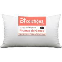 Travesseiro King Premium de Fibra conforto extra tipo Pluma de Ganso Ecológica 50x90 BF Colchões