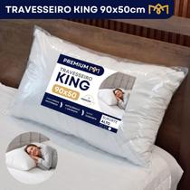Travesseiro King Super Macio Moldável Alta Respirabilidade 90x50cm Percal 200 Fios Fibra Siliconada Premium Travesseiro King Super Macio Moldável Alta Respirabilidade 90x50cm Percal 200 Fios Fibra Siliconada Premium