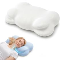 Travesseiro KLXXUJK Mellow Cloud Ergonômico de Espuma Viscoelástica 67x37x10 cm Travesseiro KLXXUJK Mellow Cloud Ergonômico de Espuma Viscoelástica 67x37x10 cm