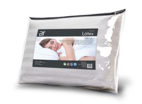 Travesseiro Látex 100% Natural com Capa 400 Fios Percal Algodão 50x70cm - BF COLCHÕES