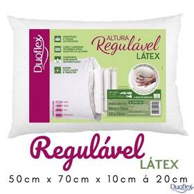Travesseiro Látex Altura Regulável - 50 cm x 70 cm - RL1109 - Duoflex Travesseiro Látex Altura Regulável - 50 cm x 70 cm - RL1109 - Duoflex