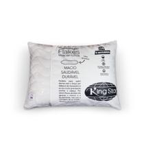 Travesseiro Látex Flakes King Star Capa Lavável Travesseiro Látex Flakes King Star Capa Lavável